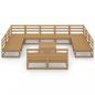 Preview: 12-tlg. Garten-Lounge-Set Massivholz Kiefer
