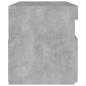 Preview: Nachttisch mit LED-Leuchten Betongrau 60x35x40 cm