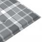 Preview: Gartenbank mit Auflage 120 cm Bambus