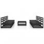 Preview: 9-tlg. Garten-Lounge-Set Schwarz Massivholz Kiefer