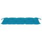 Preview: Gartenbank mit Auflage 120 cm Bambus