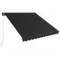 Preview: Einziehbare Markise Handbetrieben 350 x 250 cm Anthrazit