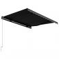 Preview: Einziehbare Markise Handbetrieben 350 x 250 cm Anthrazit