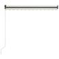 Preview: Einziehbare Markise Handbetrieben 300 x 250 cm Creme