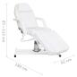 Preview: Massagetisch Weiß 180x62x(87-112) cm