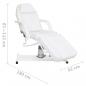 Preview: Massagetisch Weiß 180x62x(87-112) cm  