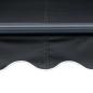 Preview: Markise Manuell Einziehbar mit LED 350x250 cm Anthrazit