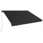 Preview: Markise Manuell Einziehbar mit LED 450x300 cm Anthrazit