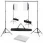 Preview: ARDEBO.de - Fotostudio-Set mit Softboxen und Hintergrundsystem