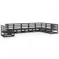 Preview: 8-tlg. Garten-Lounge-Set Schwarz Massivholz Kiefer