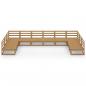 Preview: 10-tlg. Garten-Lounge-Set Massivholz Kiefer