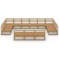 Preview: 13-tlg. Garten-Lounge-Set Massivholz Kiefer