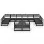 Preview: 13-tlg. Garten-Lounge-Set Massivholz Kiefer