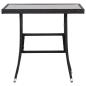 Preview: 3-tlg. Garten-Essgruppe Poly Rattan Schwarz