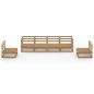 Preview: 6-tlg. Garten-Lounge-Set Honigbraun Massivholz Kiefer