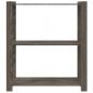 Preview: Lagerregal mit 3 Böden Grau 80x38x90 cm Massivholz Kiefer