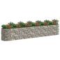 Preview: Gabionen-Hochbeet Verzinktes Eisen 600x100x100 cm