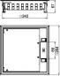 Preview: OBO Bettermann GES9-3S U 7011 Geräteeinsatz rechteckig, grau (7405083), 264 mm