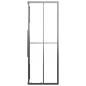 Preview: Duschkabine Halbmatt ESG 80x80x180 cm Schwarz