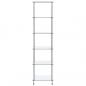 Preview: Regal mit 6 Ablagen Transparent 40x40x160 cm Hartglas