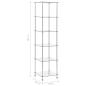 Preview: Regal mit 6 Ablagen Transparent 40x40x160 cm Hartglas