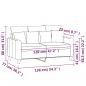 Preview: 2-Sitzer-Sofa Weinrot 120 cm Stoff