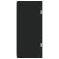 Preview: Urinal-Trennwand Wandmontage Schwarz 90x40 cm Hartglas