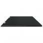 Preview: Urinal-Trennwand Wandmontage Schwarz 90x40 cm Hartglas