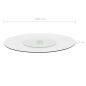 Preview: Servierplatte Drehbar Transparent 60 cm Hartglas