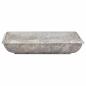 Preview: Waschbecken Grau 50x35x10 cm Marmor