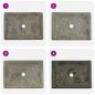 Preview: Waschbecken Grau 50x35x10 cm Marmor