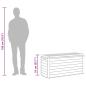 Preview: Gartenbox Braun 116x44x55 cm