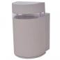 Preview: Outdoor halbzylindrische Wandleuchte grau Aluminium 