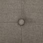 Preview: Faltbare Sitzbank mit Stauraum Taupe Leinenoptik