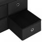 Preview: Faltbare Sitzbank mit Stauraum Schwarz 76x38x38 cm Leinenoptik