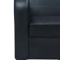 Preview: Sofa 2-Sitzer Kunstleder Schwarz