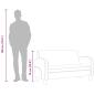 Preview: Sofa 2-Sitzer Wildleder-Optik Braun