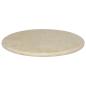 Preview: Tischplatte Creme Ø60x2,5 cm Marmor