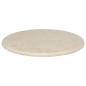 Preview: Tischplatte Creme Ø60x2,5 cm Marmor