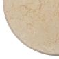 Preview: Tischplatte Creme Ø50x2,5 cm Marmor