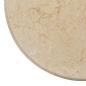Preview: Tischplatte Creme Ø50x2,5 cm Marmor
