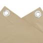 Preview: Balkon-Sichtschutz Beige 90x500 cm Oxford-Gewebe