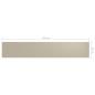 Preview: Balkon-Sichtschutz Beige 90x500 cm Oxford-Gewebe