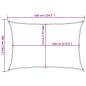 Preview: Sonnensegel 160 g/m² Cremeweiß 5x6 m HDPE