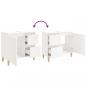 Preview: Badschrank Weiß 65x33x60 cm Holzwerkstoff