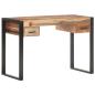 Preview: Schreibtisch 110x50x76 cm Massivholz mit Palisander-Finish  