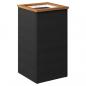 Preview: Pflanzkübel Schwarz 40x40x80 cm Poly Rattan