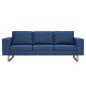 Preview: 2-tlg. Sofagarnitur Stoff Blau
