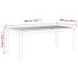 Preview: Gartentisch Grau 200x100x75 cm Massivholz Akazie