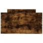 Preview: Bettgestell Räuchereiche 75x190 cm Holzwerkstoff